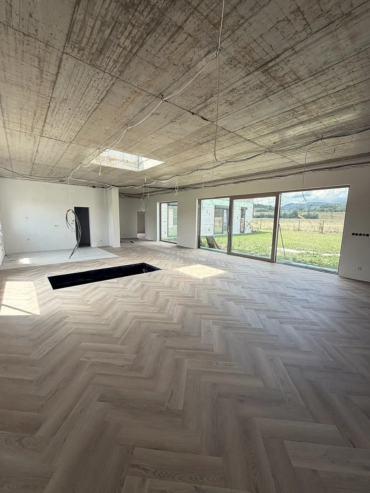 Obytná časť s výhľadom do krajiny