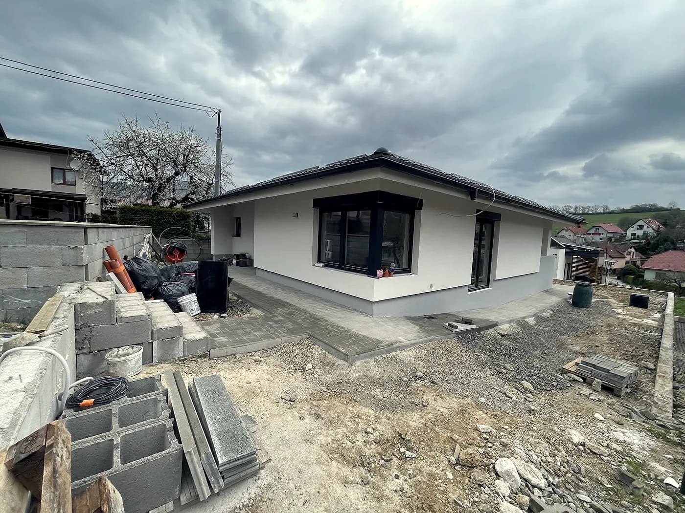 Presklená obytná časť domu